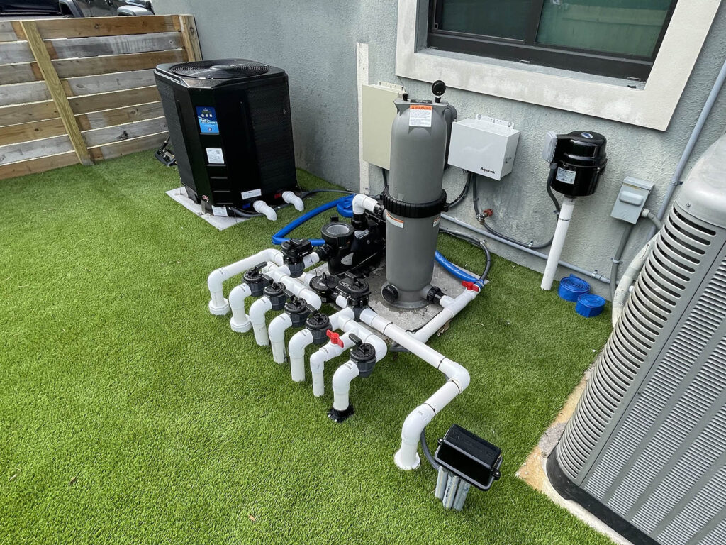 Variable speed pool pump installation demonstrating best pool pump horsepower sizing