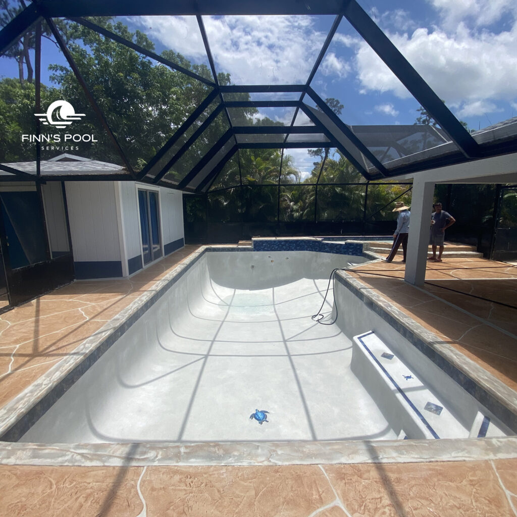 pool resurfacing Jupiter FL by licensed pool contractor