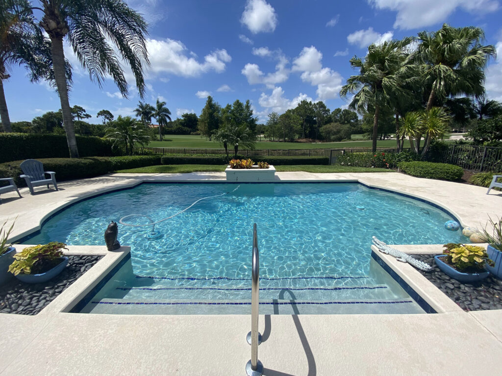 Professional pool resurfacing in Palm Beach Gardens by experienced technicians