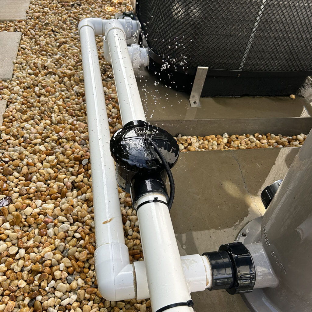 Pool repair in Palm Beach Gardens addressing leaking pool plumbing and equipment connections