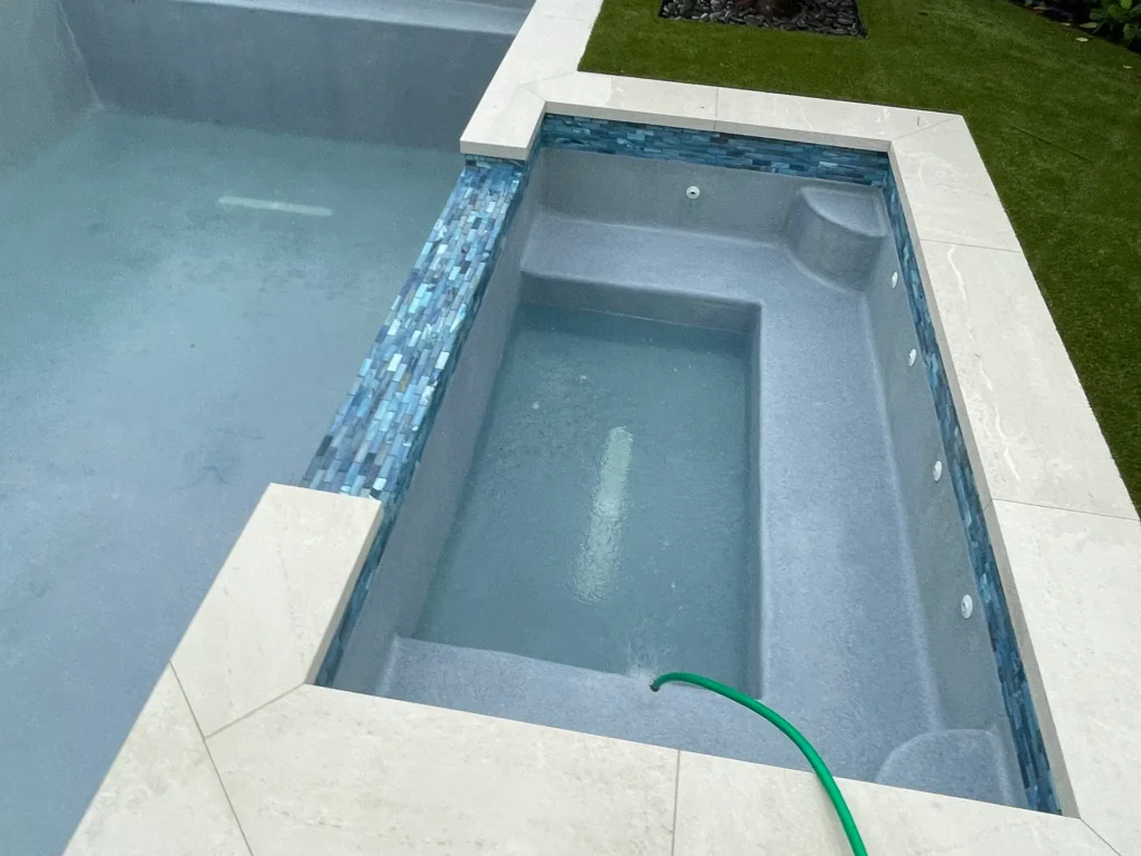 Pool losing water from evaporation or a leak with a noticeably low water level